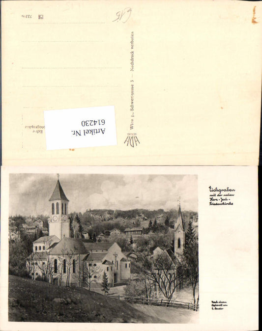 614230,tolle Künstler AK E. Sander Eichgraben bei Wien