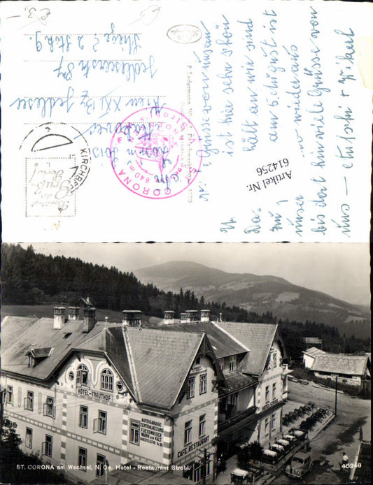614256,St. Corona am Wechsel Hotel Restaurant Strobl Trauthof