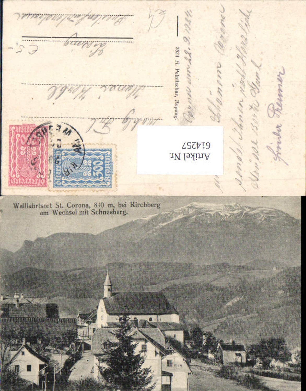 614257, St. Corona am Wechsel Kirchberg am Wechsel