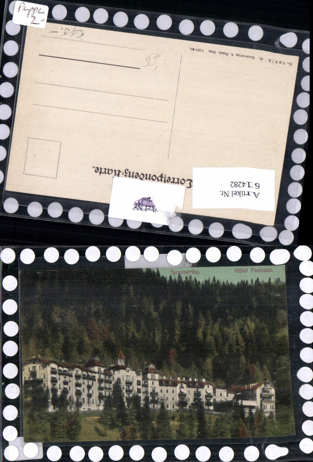 614282,Semmering Hotel Panhans pub S. Frank 737/16