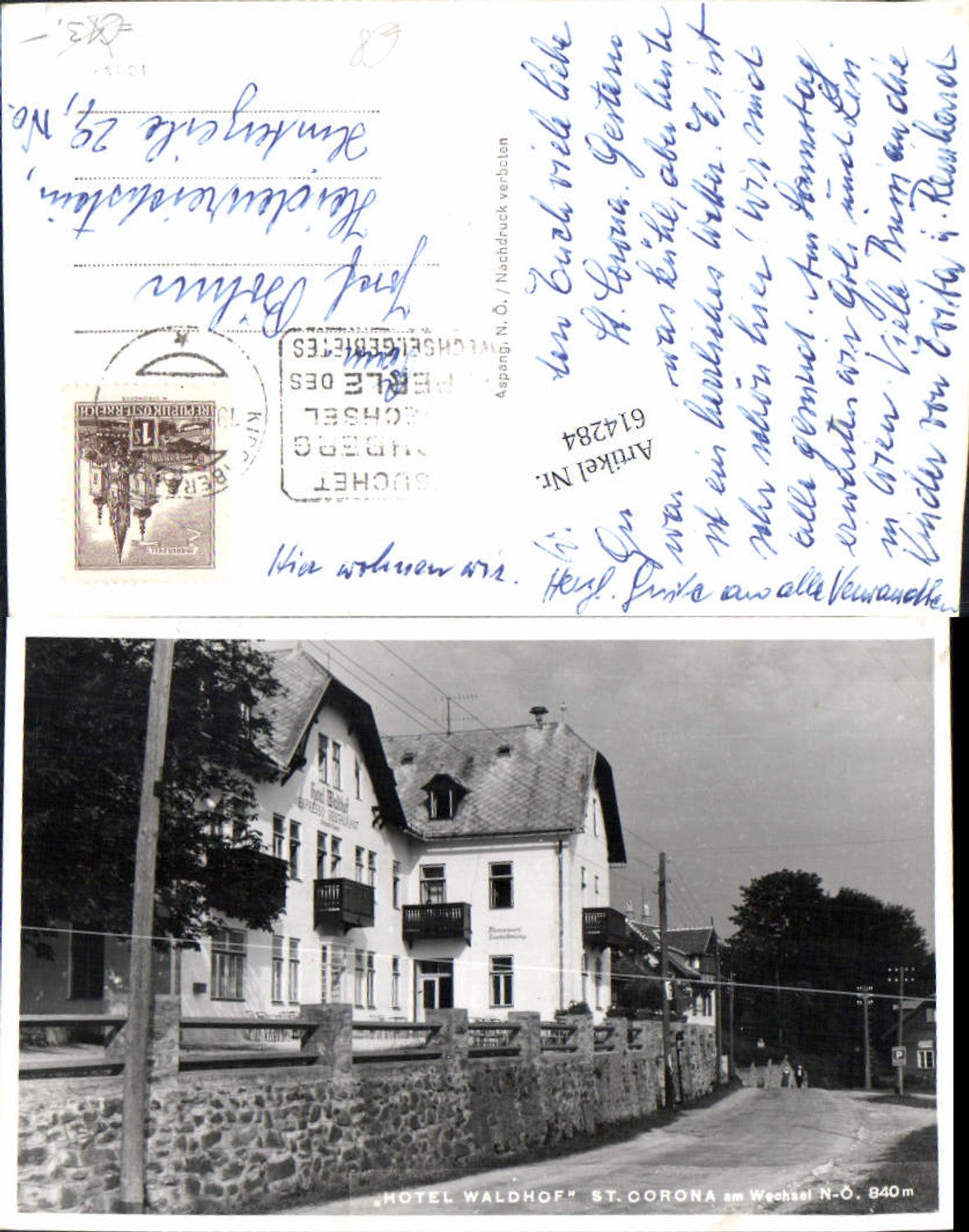 614284,St. Corona am Wechsel Hotel Waldhof