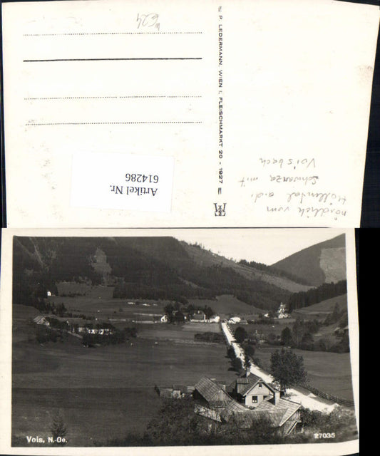 614286,Vois bei Schwarzau im Gebirge 1927 Höllental Schwarza Voisbach