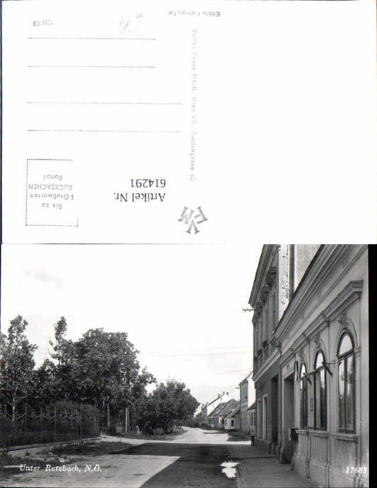 614291,Unter Retzbach Straßenansicht Unterretzbach