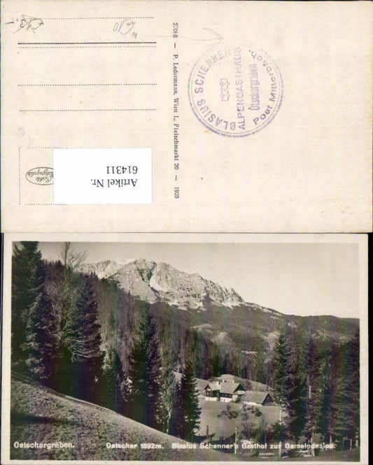 614311,Mitterbach am Ötscher Ötschergräben Blasius Schenner Gasthof