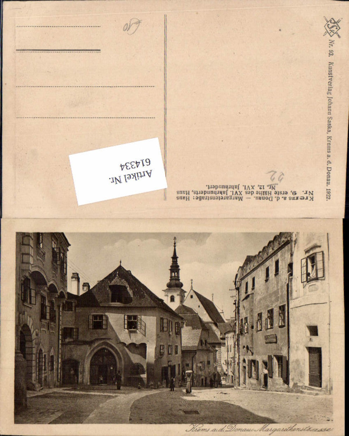 614334,Krems an der Donau Margarethenstrasse pub Saska 93