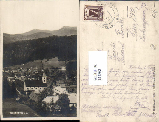 614362,Foto-AK Hohenberg bei Lilienfeld 1925