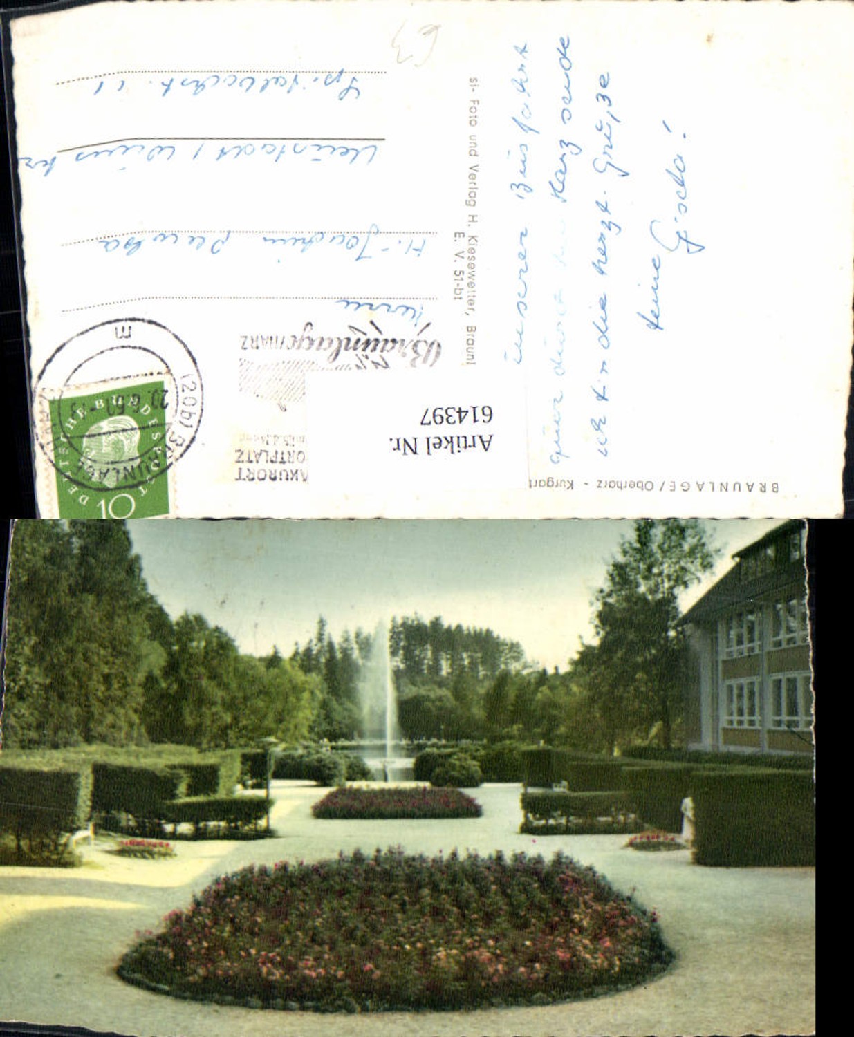 614397,Braunlage Oberharz Kurgarten Springbrunnen Brunnen