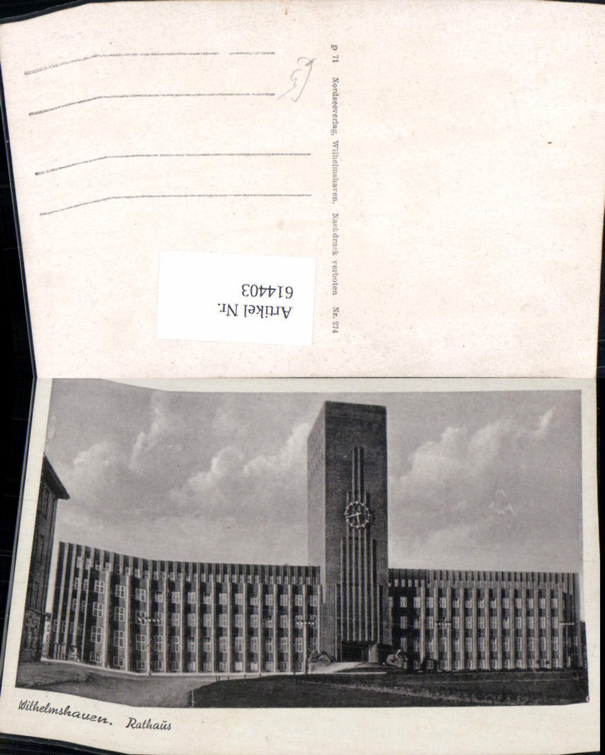 614403,Wilhelmshaven Rathaus