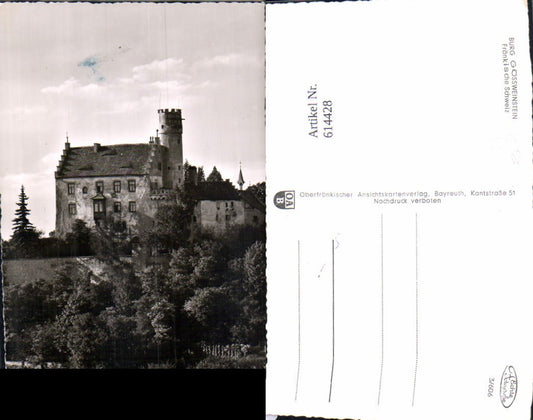 614428, Photo Ak Gößweinstein Castle Gößweinstein Franconian Switzerland