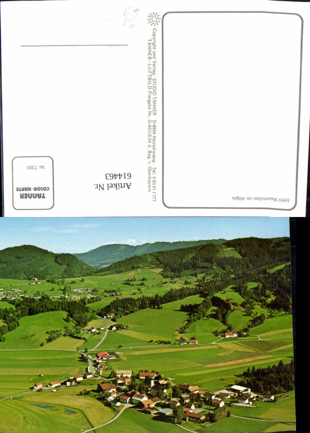 614463,Luftbild Maierhöfen i. Allgäu Gemeinde Maierhöfen