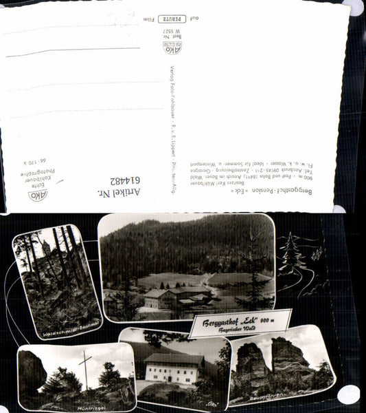 614482,Multi-image Ak Arrach Berggasthof Eck Bayerischer Wald Mühlriegel Waldschmidt-Denkmal