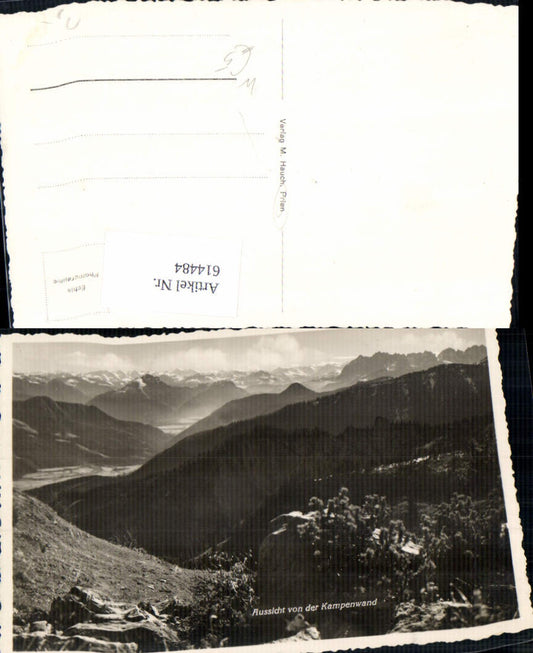 614484, Photo Ak View of Kampenwand Aschau im Chiemgau