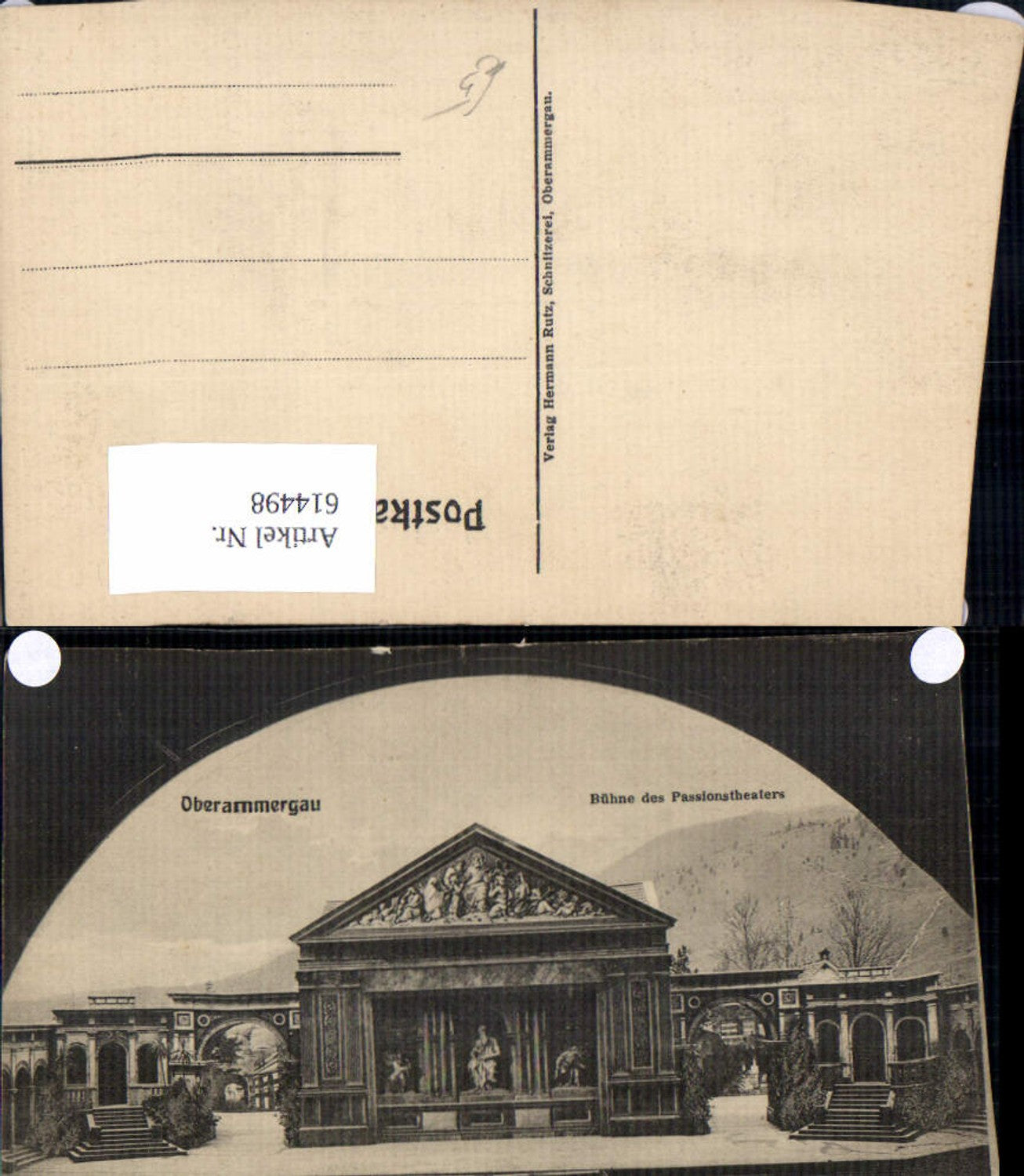 614498,Oberammergau Bühne d. Passionstheater Theater Passionsspiele