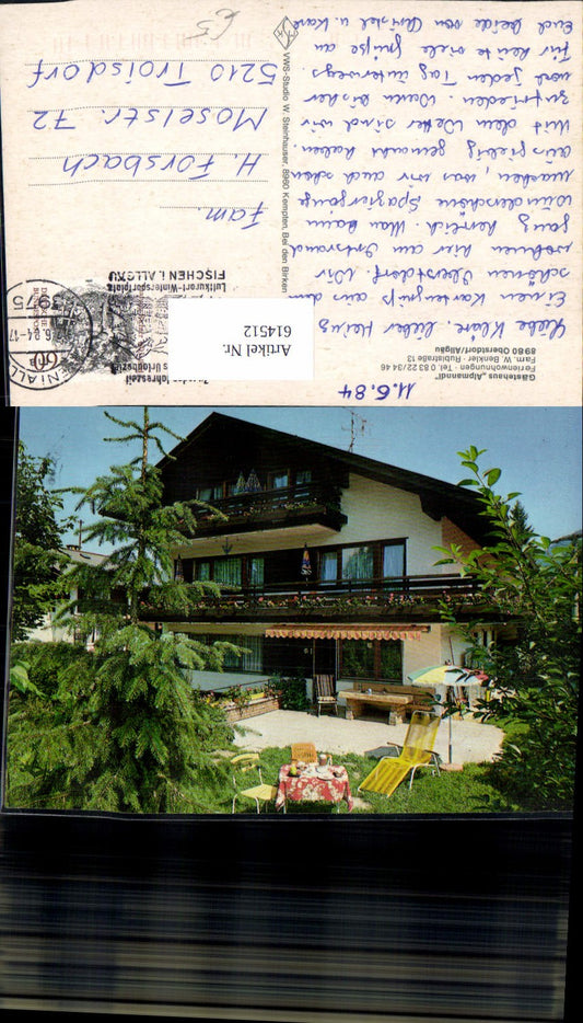 614512, Oberstdorf Allgäu Guesthouse Alpmanndl