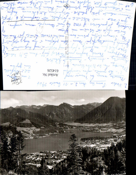 614526, Photo Ak Tegernsee view from Holzeralm
