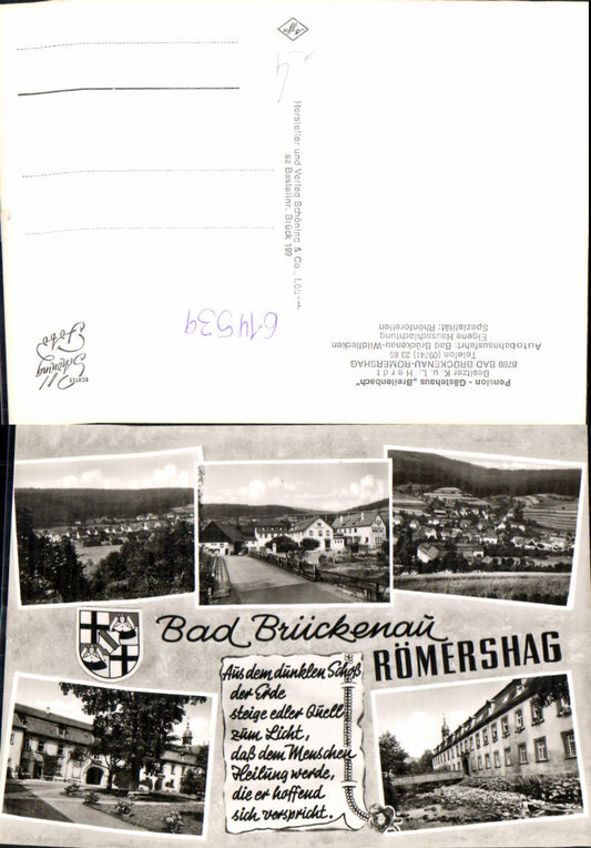 614539,Mehrbild Ak Bad Brückenau Römershag Text Spruch