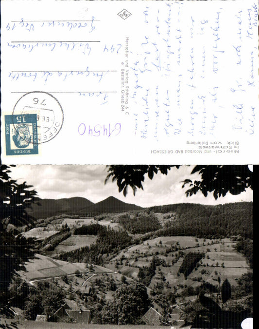 614540, Photo Ak Bad Griesbach in the Black Forest View from Dollenberg