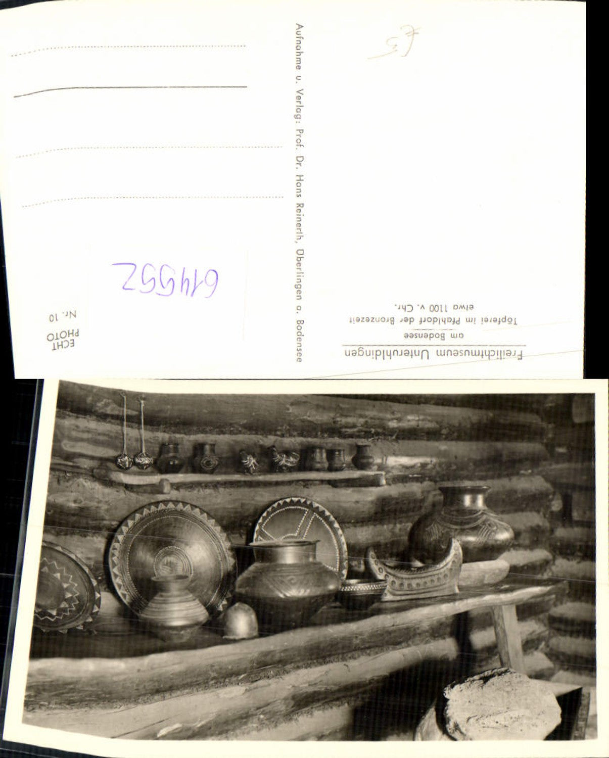 614552,Foto Ak Freilichtmuseum Unteruhldingen a. Bodensee Töpferei Pfahldorf Bronzezeit