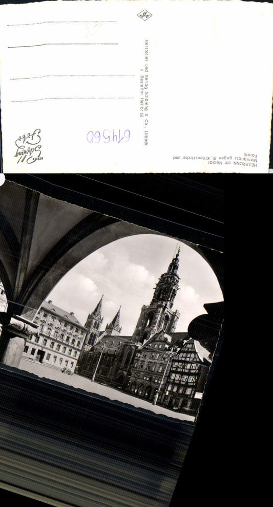 614560, Photo: Heilbronn am Neckar, Market Square opposite St. Kilian's Church and Palace