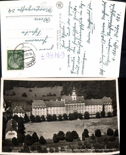 614567, Aerial photograph of the Sigmaringen Customs School