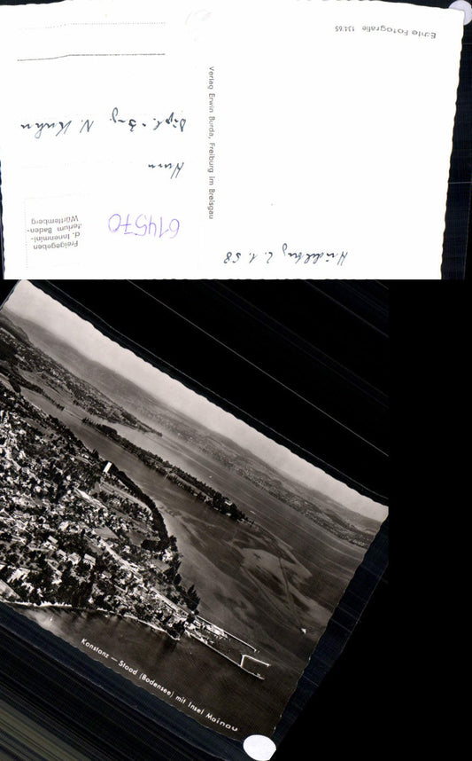 614570, Aerial view of Konstanz, Staad, Lake Constance with Mainau Island