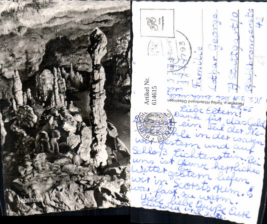 614615, Photo Ak Nebelhöhle Cave Sonnenbühl Lichtenstein
