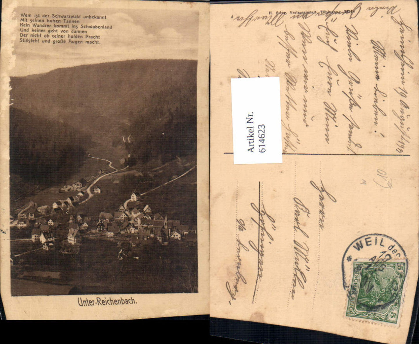 614623,Unter-Reichenbach Unterreichenbach Schwarzwald Text