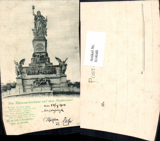 614640,Rüdesheim am Rhein Nationaldenkmal a. d. Niederwald Text