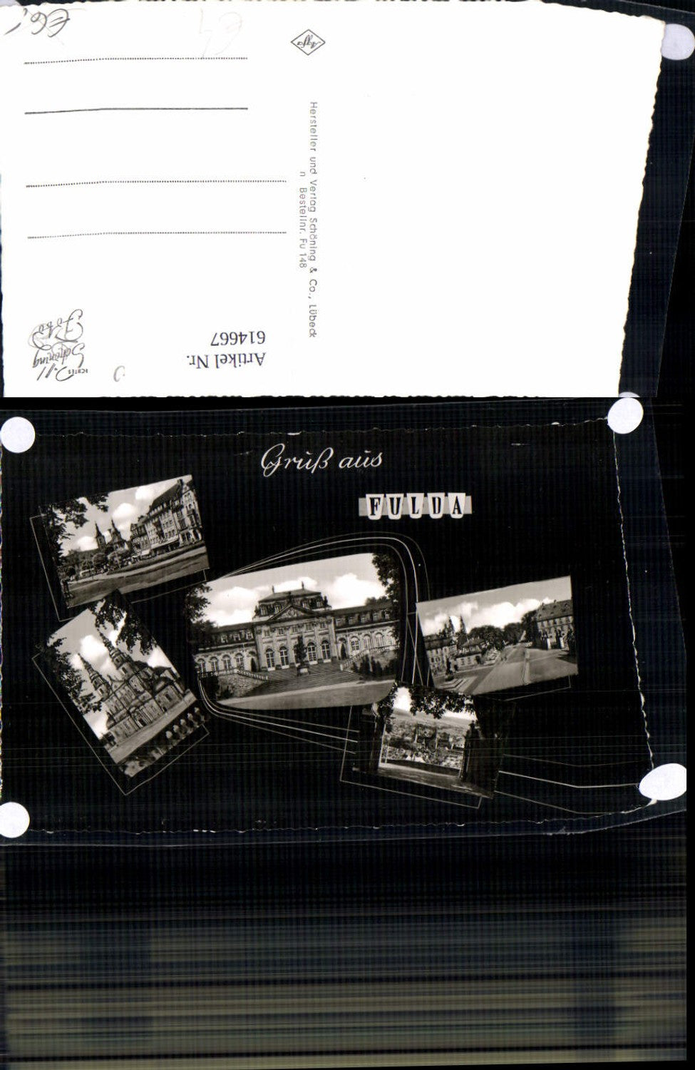 614667,Mehrbild Ak Fulda Ansichten