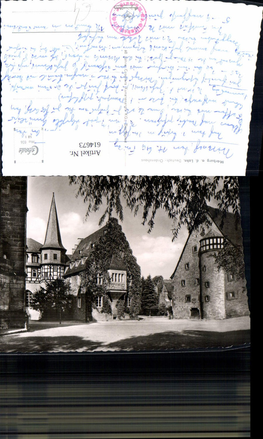 614673,Foto Ak Marburg a. d. Lahn Deutsch-Ordenshaus