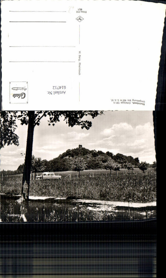 614712,Foto Ak Rheinbach Ansicht m. Tomberg Auto Wormersdorf