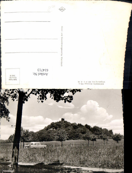 614713,Foto Ak Rheinbach Ansicht m. Tomberg Auto Wormersdorf