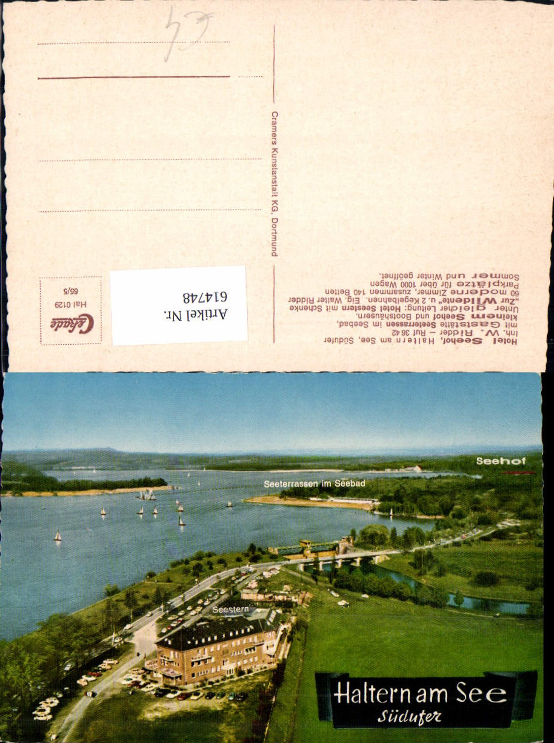 614748,Luftbild Haltern a. See Südufer Hotel Seehof