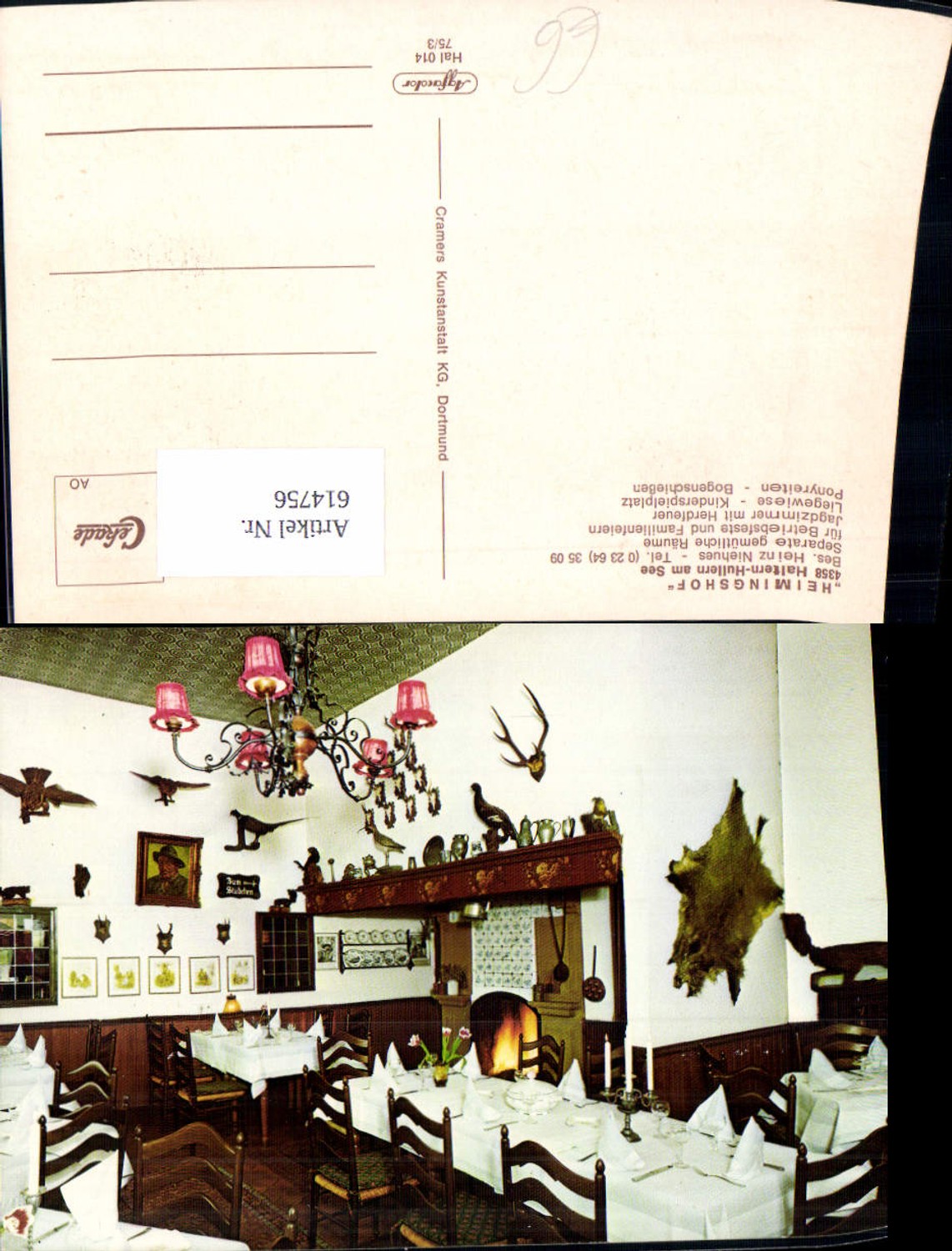 614756,Haltern a. See Hullern a. See Heimingshof Speisesaal