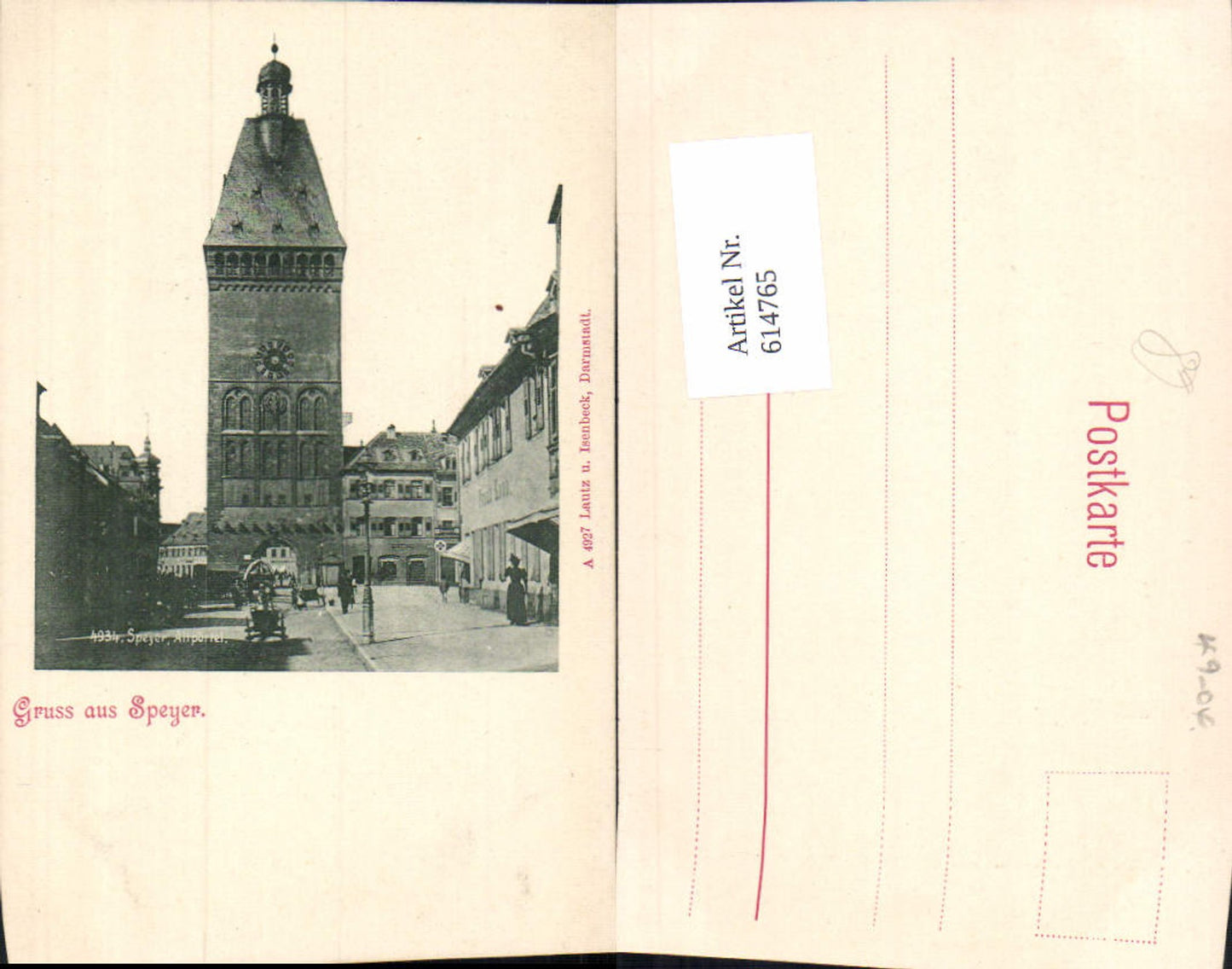 614765,Litho Speyer Kirche