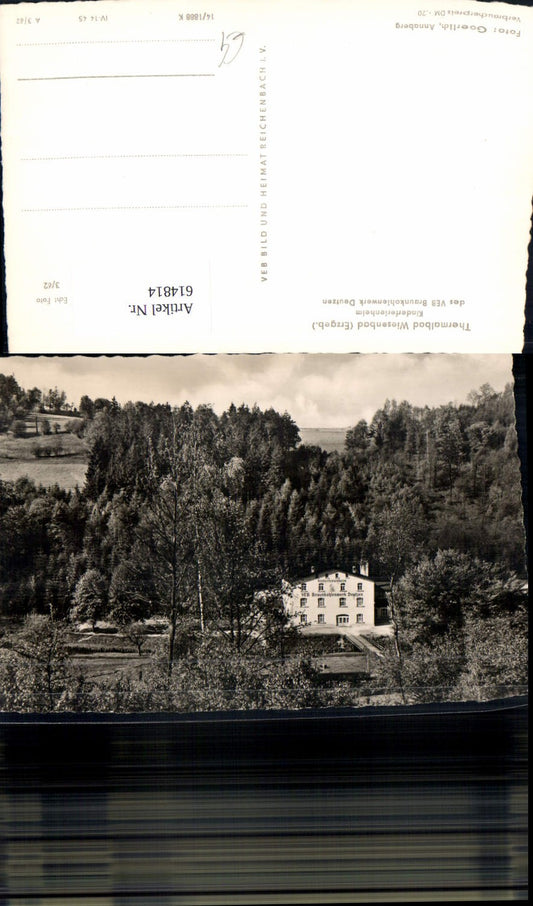 614814,Foto Ak Bad Wiesenbad Erzgebirge Thermalbad Kinderferienheim
