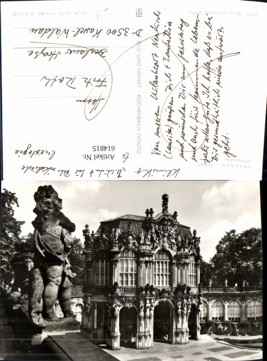 614815,Foto Ak Dresden Zwinger Wallpavillon