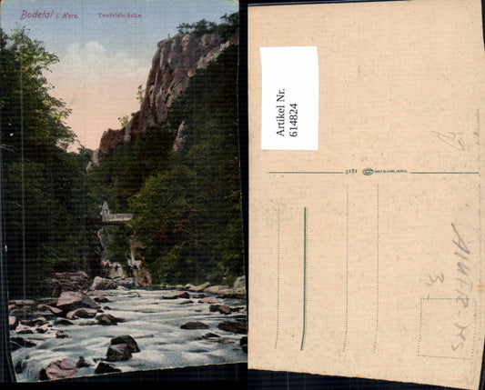 614824,Bodetal i. Harz Teufelsbrücke Brücke