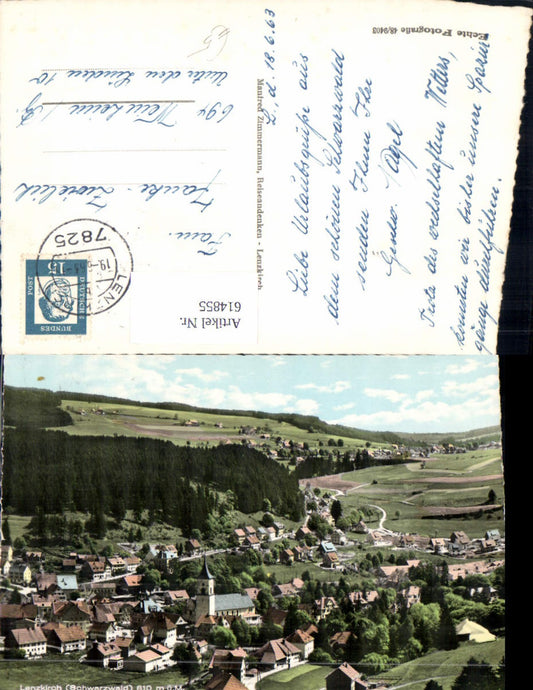 614855, Photo Ak Lenzkirch Black Forest View