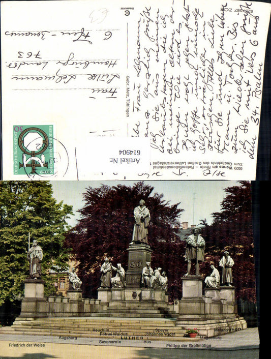 614904,Worms a. Rhein Reformationsdenkmal Luther Denkmal