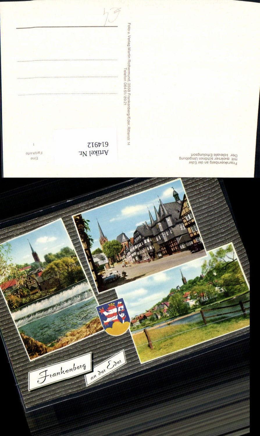 614912,Mehrbild Ak Frankenberg a. d. Eder Ansichten