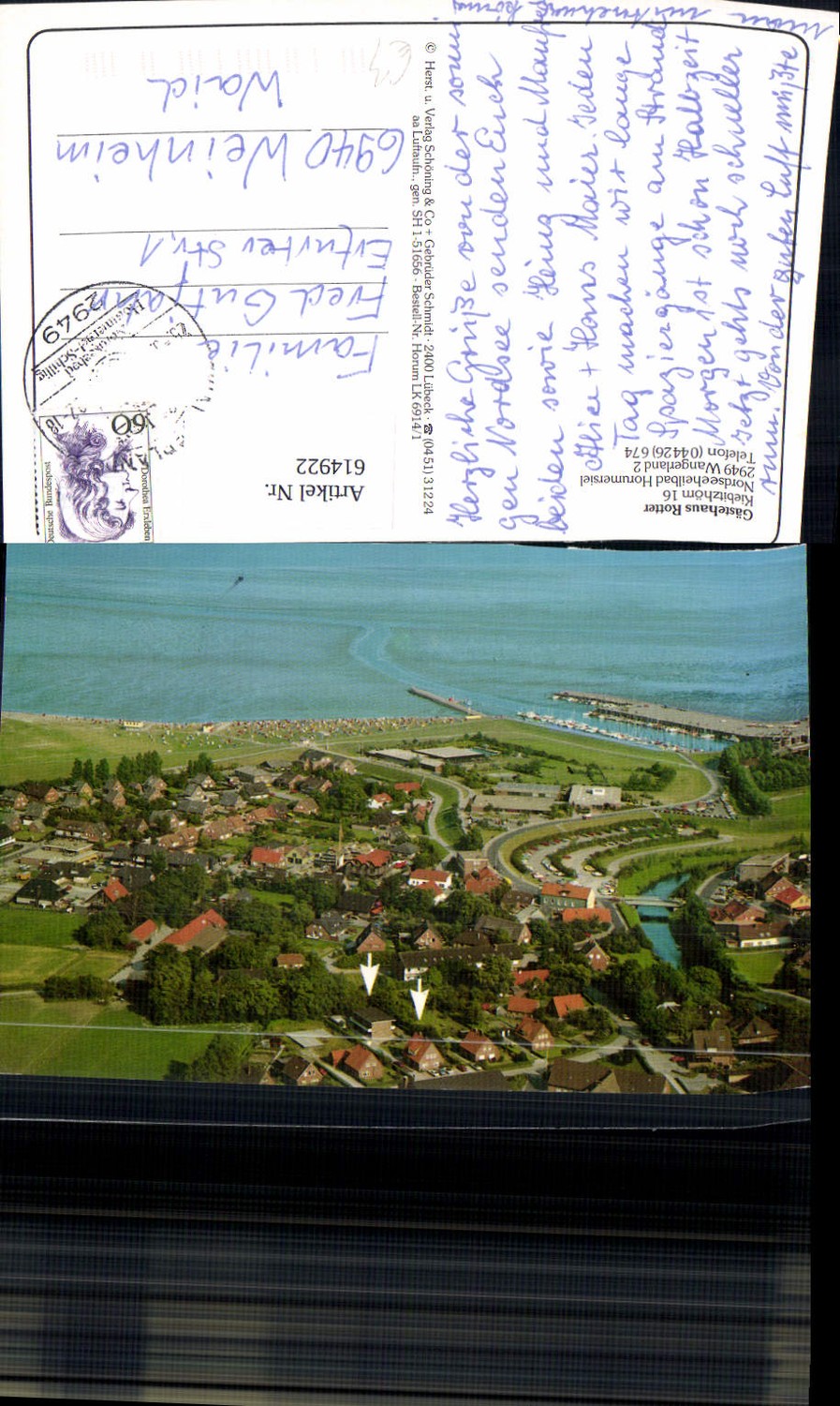 614922,Nordseeheilbad Horumersiel Wangerland Gästehaus Rotter