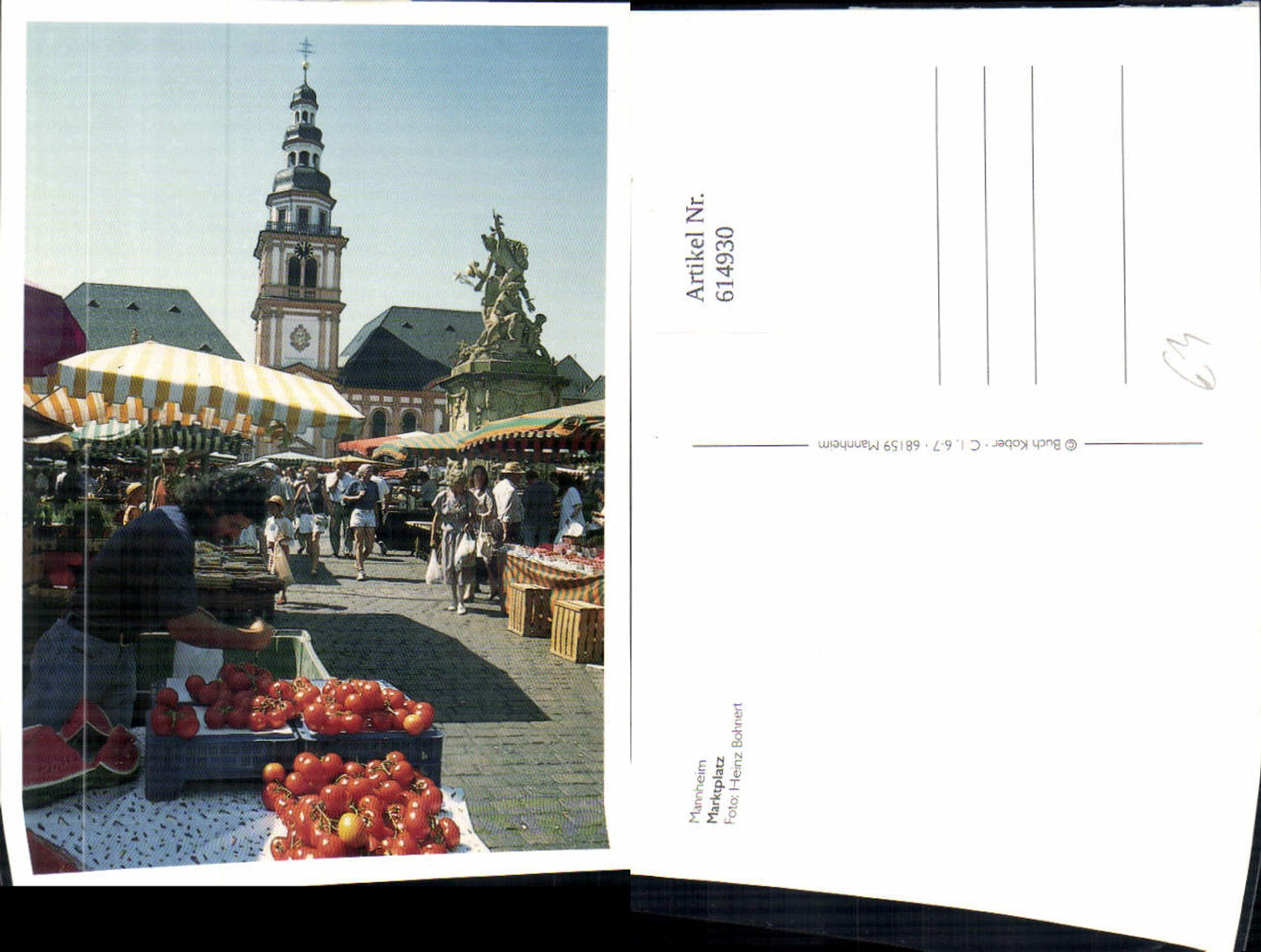614930,Mannheim Marktplatz Markt Gemüsestand