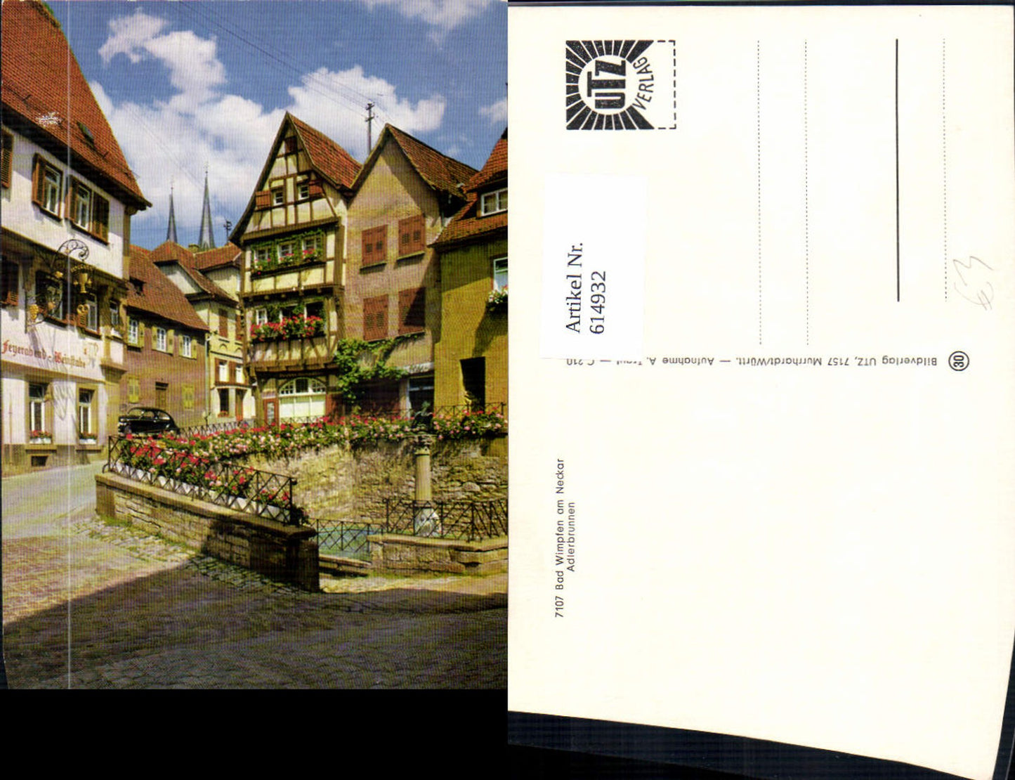 614932,Bad Wimpfen a. Neckar Adlerbrunnen Brunnen