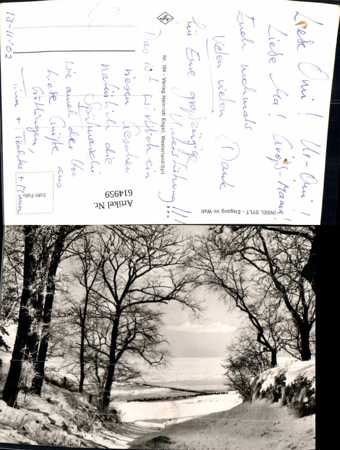 Alte Ansichtskarte – Old Postcard