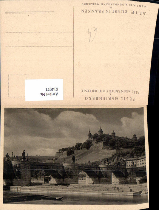 614971, Würzburg Marienberg Fortress Old Main Bridge and Fortress