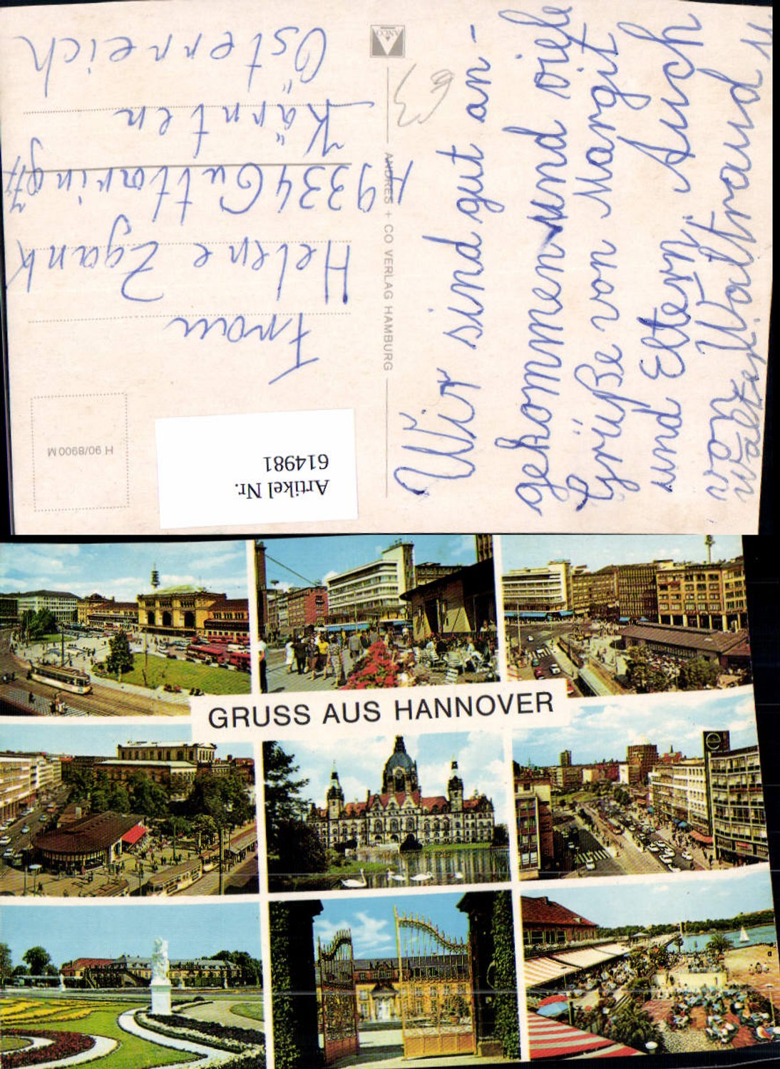 614981,Mehrbild Ak Hannover Bahnhof Schloss Herrenhausen