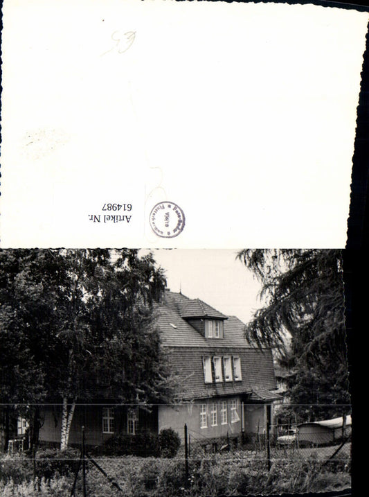614987, Photo Ak Finsterbergen Friedrichroda View House Building
