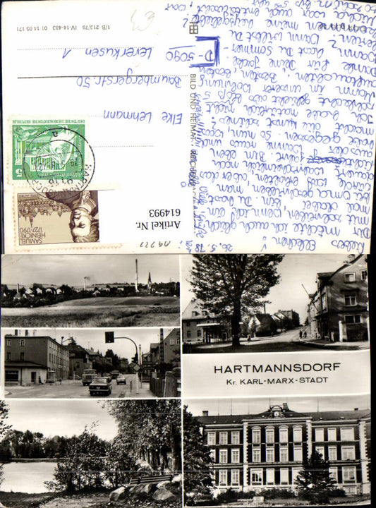 614993,Mehrbild Ak Hartmannsdorf Ansichten