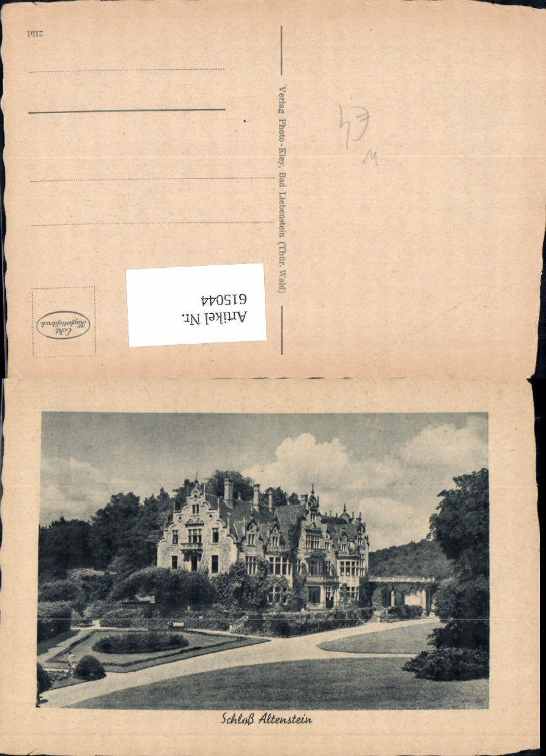 615044,Foto Ak Schloss Altenstein Bad Liebenstein